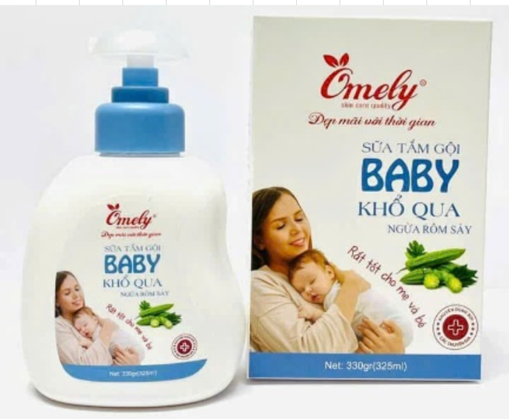 SỮA TẮM 2 IN 1 BABY KHỔ QUA OMELY 300ML