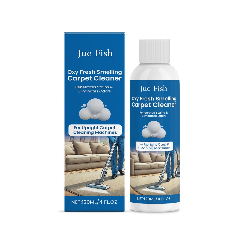 Nước tẩy Jue-Fish, chất tẩy rửa vải thảm, làm sạch vết bẩn cà phê và dầu mỡ