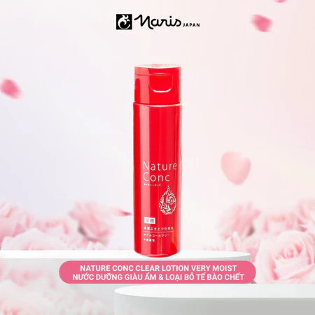 Nước dưỡng giàu ẩm và loại bỏ tế bào chết Naris NATURE CONC CLEAR LOTION VERY MOIST