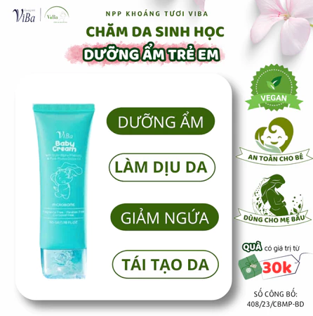 Kem Dưỡng Ẩm Cho Bé BABY CREAM VIBA 