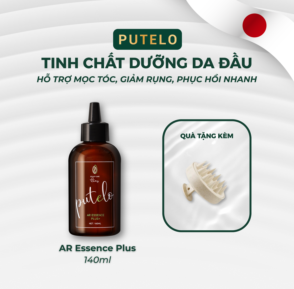 Tinh chất dưỡng da đầu, hỗ trợ mọc tóc, giảm rụng – Putelo AR Essence Plus 140ml-Chính hãng Nhật Bản