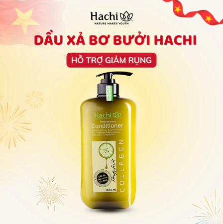 DẦU XẢ THIÊN NHIÊN HACHI DÀNH CHO TÓC GÃY RỤNG HACHI NATURAL REGENERATING CONDITIONER