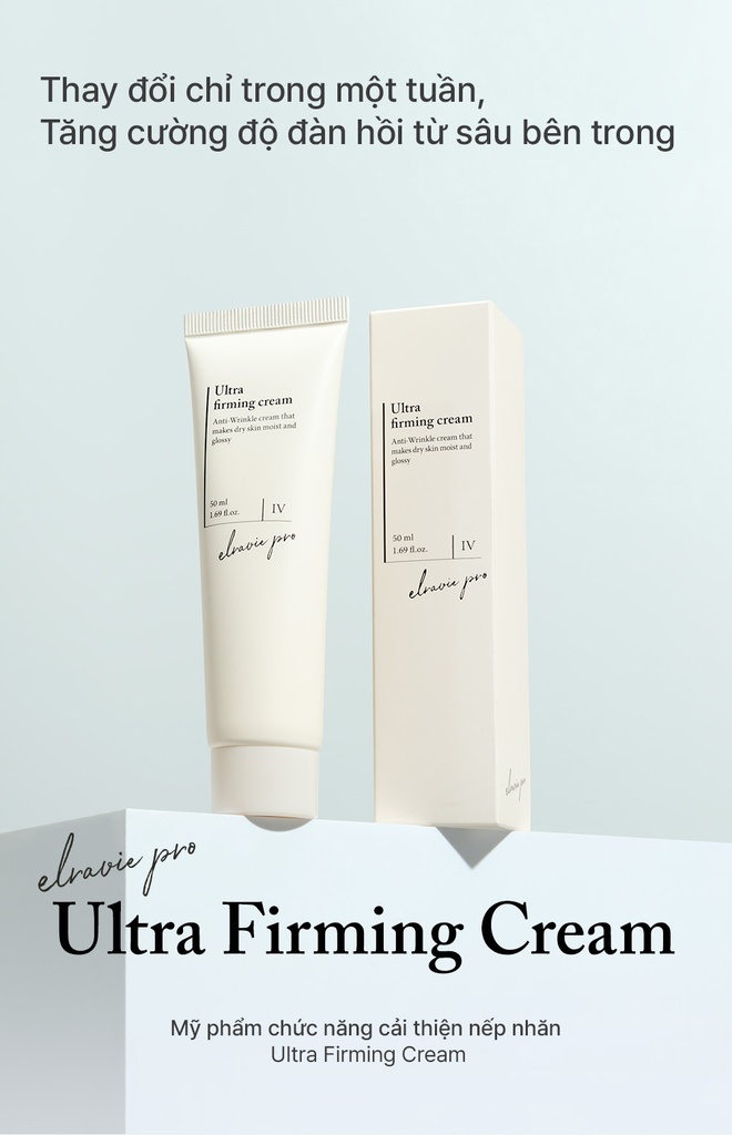 Kem Dưỡng Phục Hồi Sáng Da Cân Bằng Độ Ẩm Cung Cấp Dưỡng Chất Elravie Pro Ultra Firming Cream 50ml