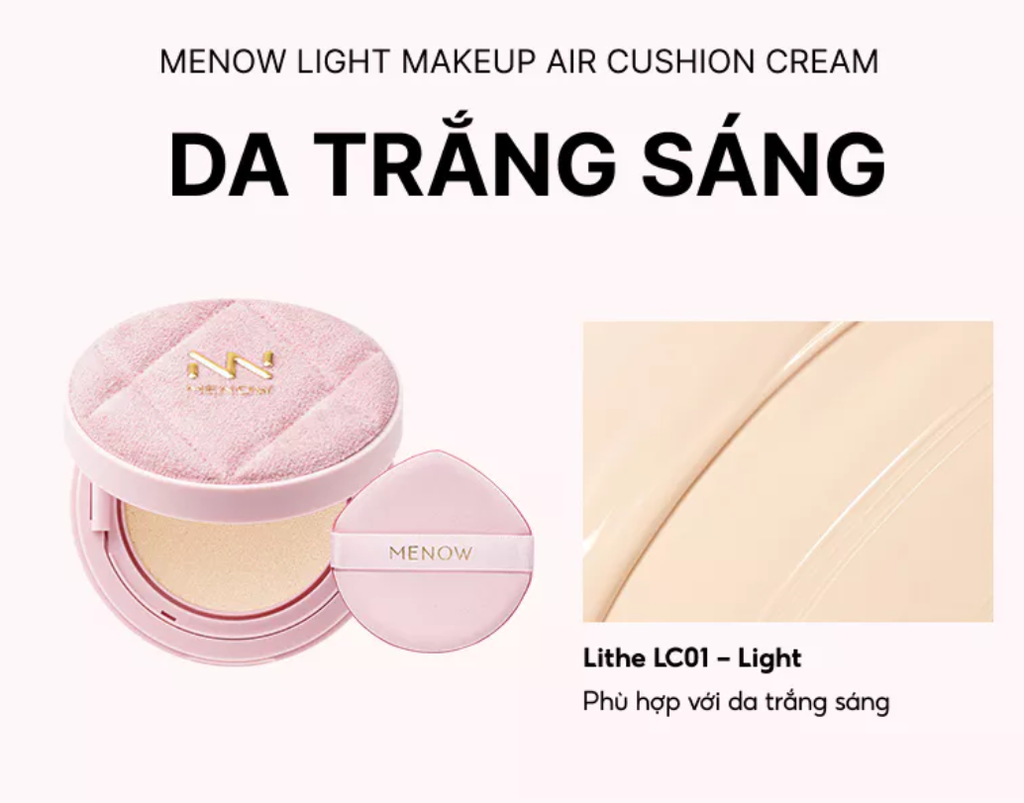 Phấn nước trang điểm làm đều màu da MENOW