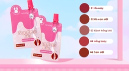 Son kem bùn dạng túi Menow Butter Shot Lip Velvet 1g (1# Bloomy)