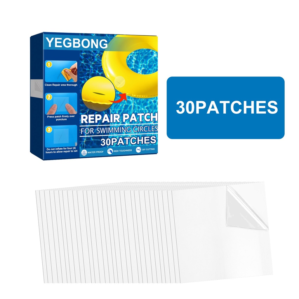 Bộ sửa chữa và sửa chữa vòng bơi Yegbong Bộ sửa chữa dán tự động Miếng lót vòng bơi Bè bơi inflatable Chống thấm nước