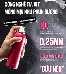 Xịt khóa nền lâu trôi cấp ẩm MENOW Setting Spray