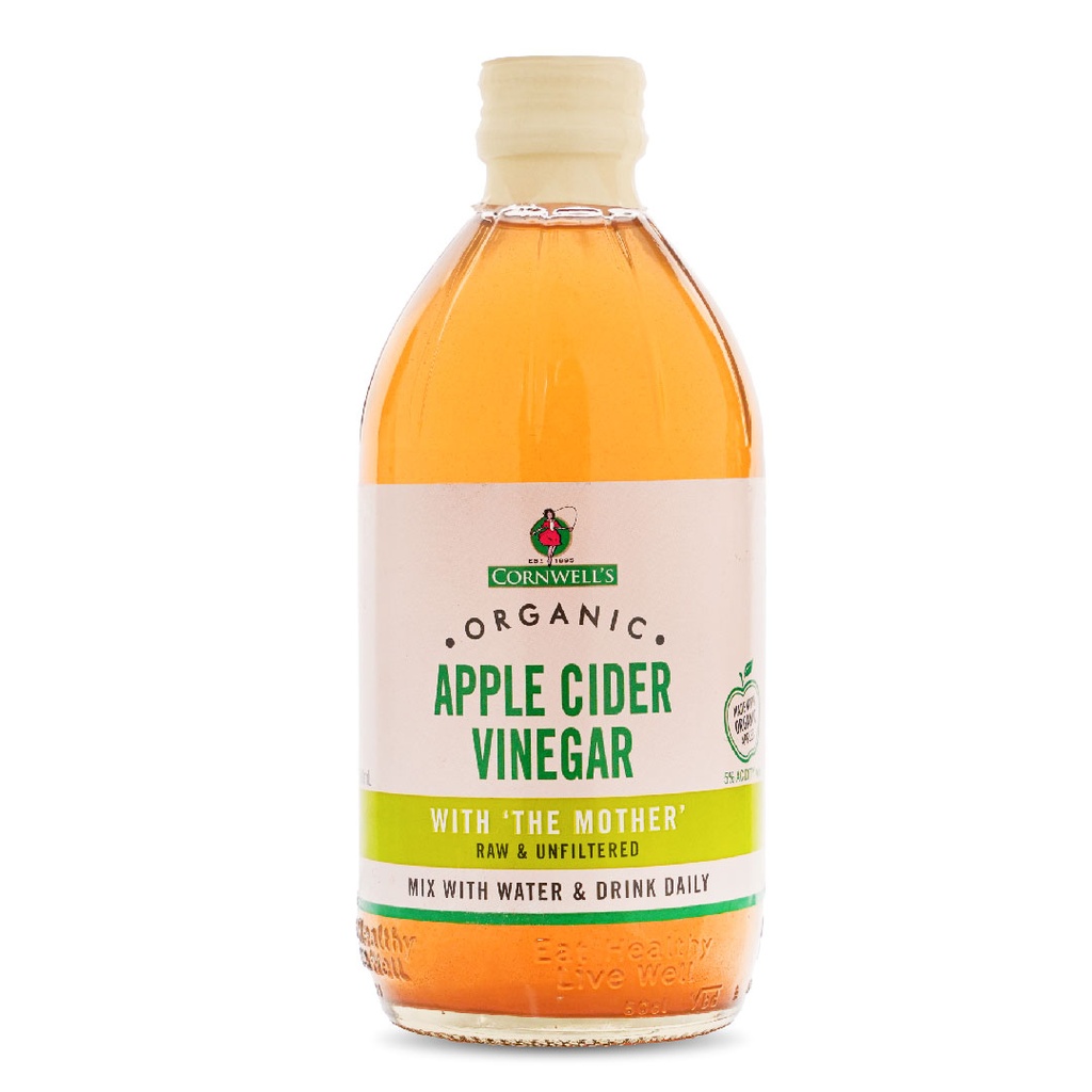 Giấm táo hữu cơ cao cấp Cornwell's - Cornwell's organic Apple Cider vinegar 500 ml