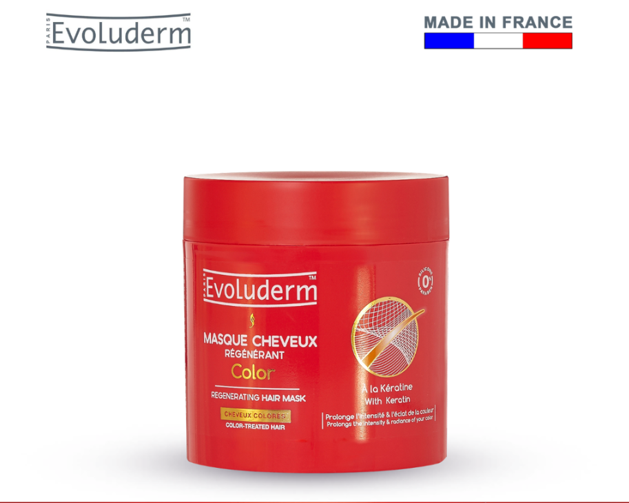 Kem ủ thiên nhiên không Silicon Evoluderm bổ sung Keratin dành cho tóc uốn nhuộm 500ml