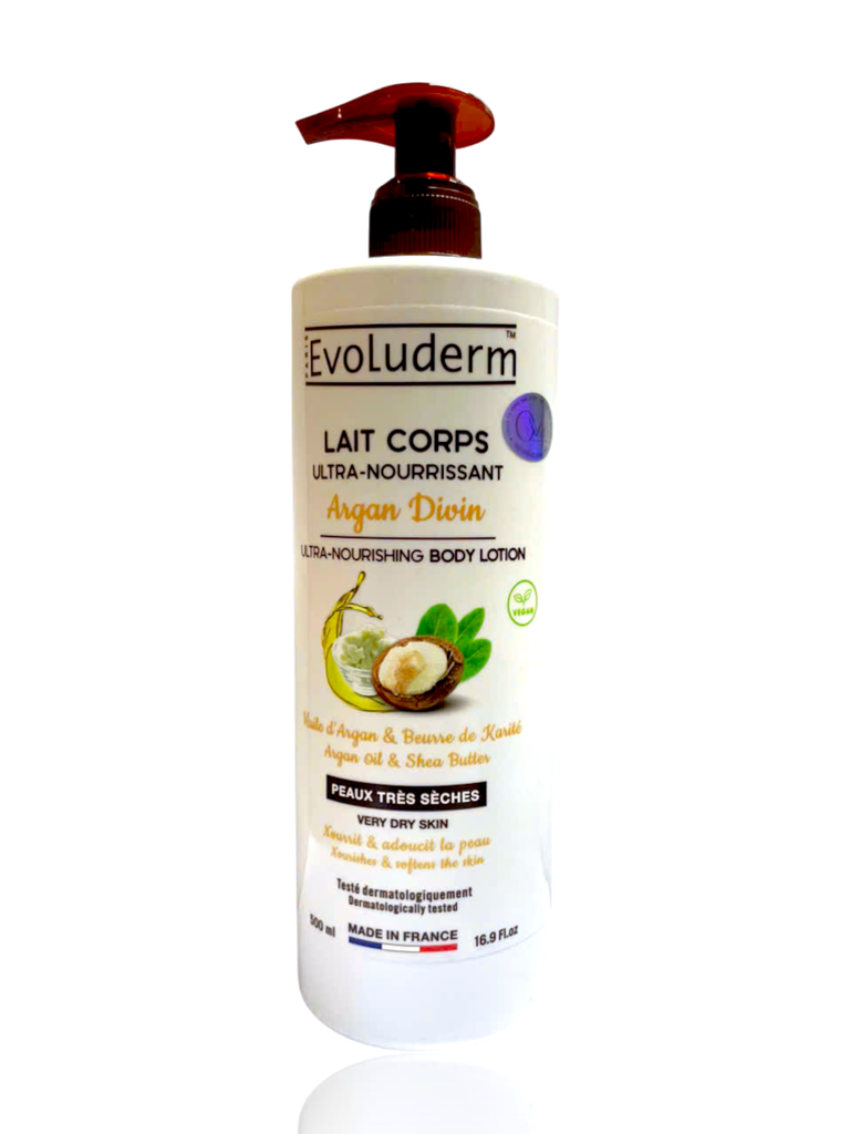 Sữa dưỡng thể thiên nhiên thuần chay Evoluderm tinh chất Argan 500ml