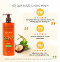 Gel tắm thiên nhiên thuần chay Evoluderm tinh chất Argan 500ml