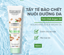 Tẩy tế bào chết toàn thân thiên nhiên thuần chay Evoluderm chiết xuất Argan 150g