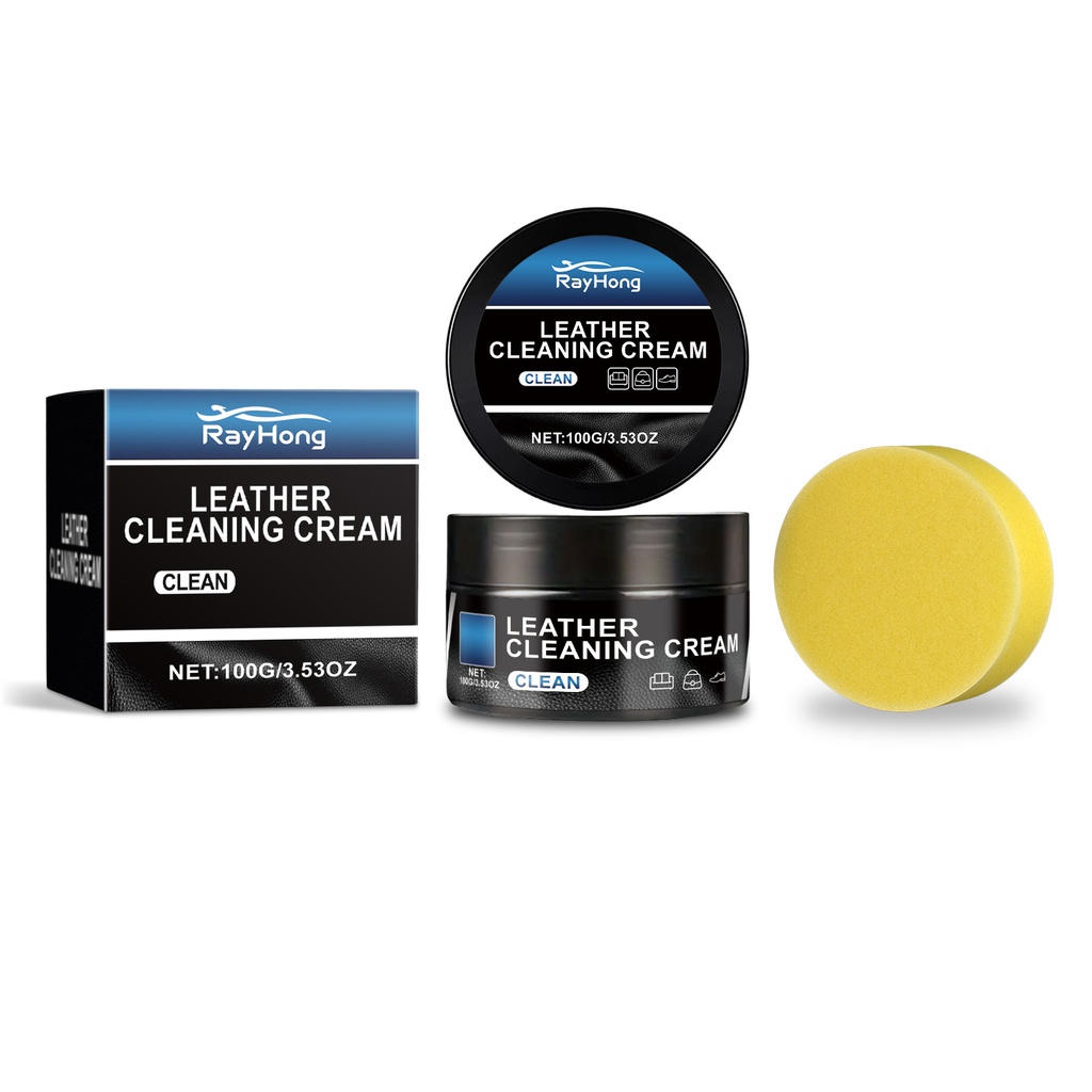 Kem vệ sinh da nội thất ô tô Rayhong, bảo trì nội thất ô tô, kem tẩy rửa da ô tô