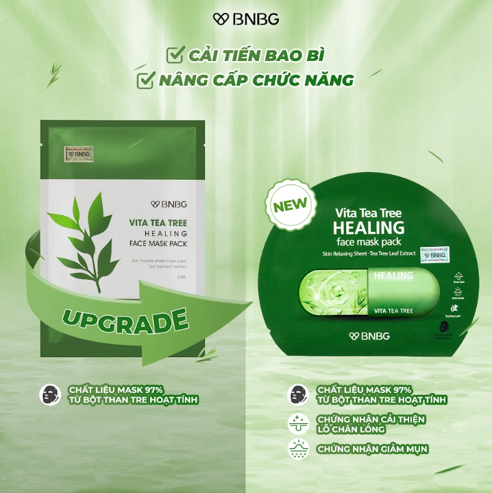 BNBG Vita TEA TREE Healing face mask (30ml*10sheets)