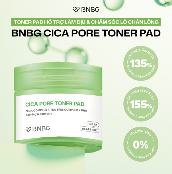 BNBG Cica Pore Toner Pad (140ml)