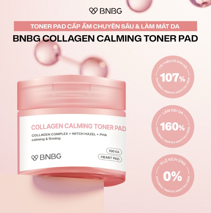BNBG Collagen Calming Toner Pad (140ml)