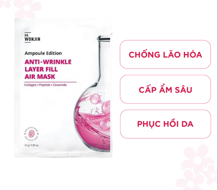 Mặt Nạ WONJIN Ampoule Edition ANTI-WRINKLE Solution