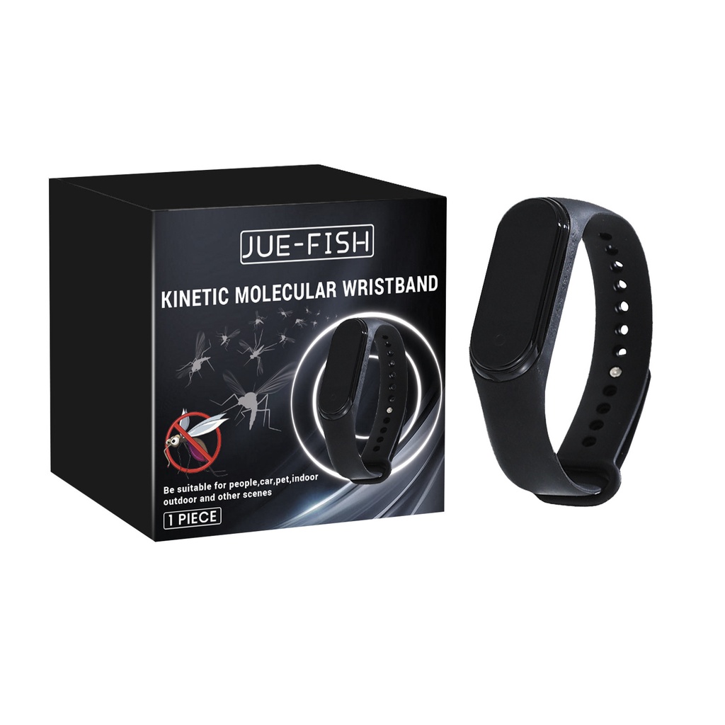 Đồng hồ đeo tay chống muỗi Jue-Fish, sử dụng ngoài trời tiện lợi để ngăn chặn muỗi cắn, đồng hồ chống muỗi bằng silicon