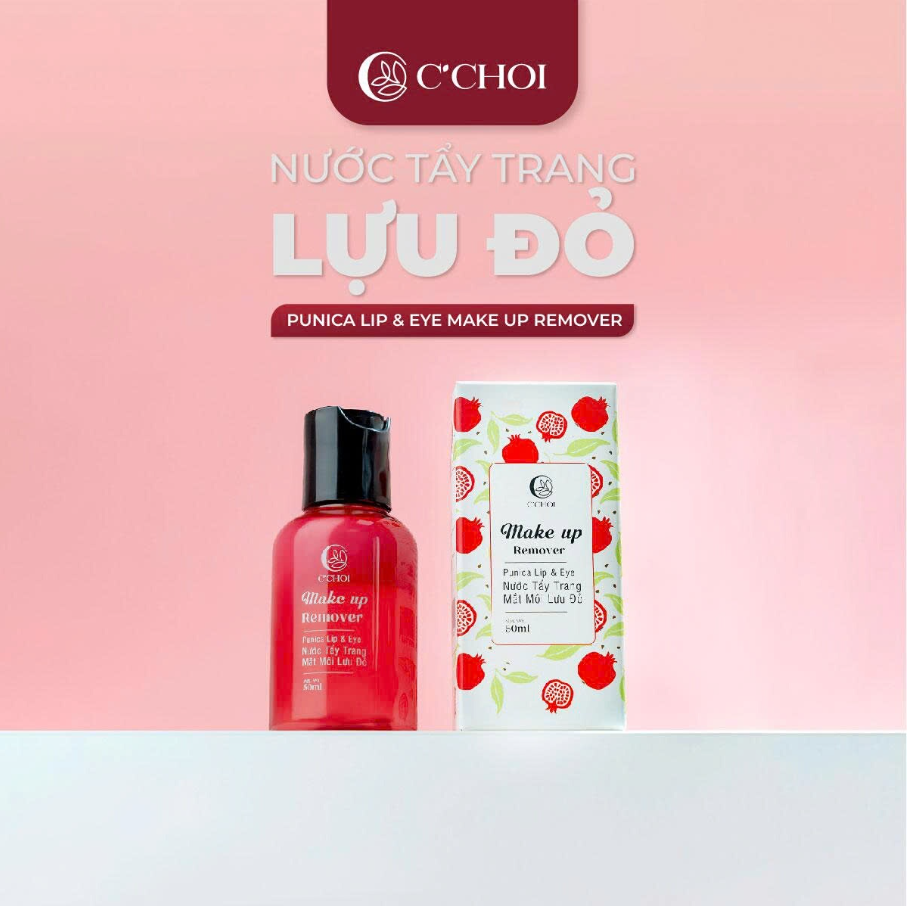 Nước tẩy trang lựu đỏ Punica lip & eye make up remover