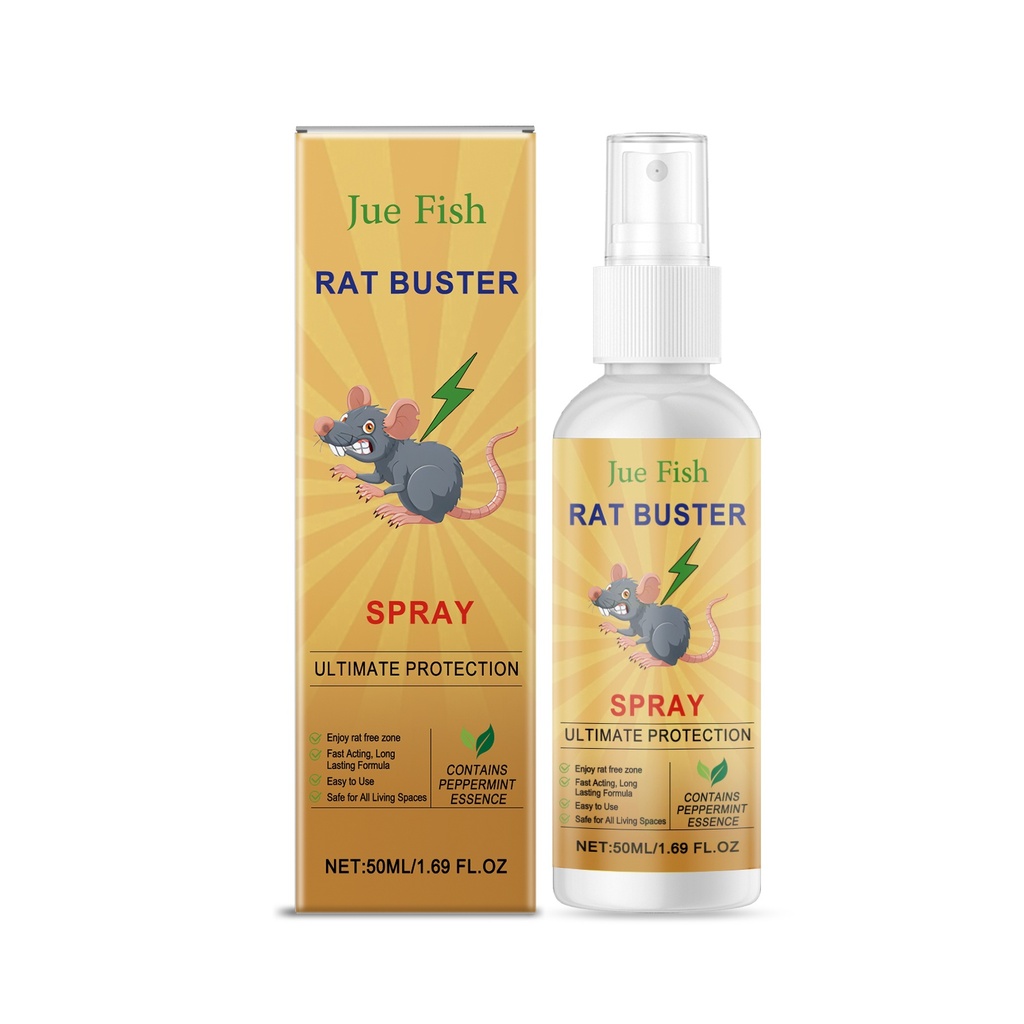 Xịt Đuổi Chuột Jue-Fish, Xịt Đuổi Cho Cây, Xe Hơi Và Nhà
