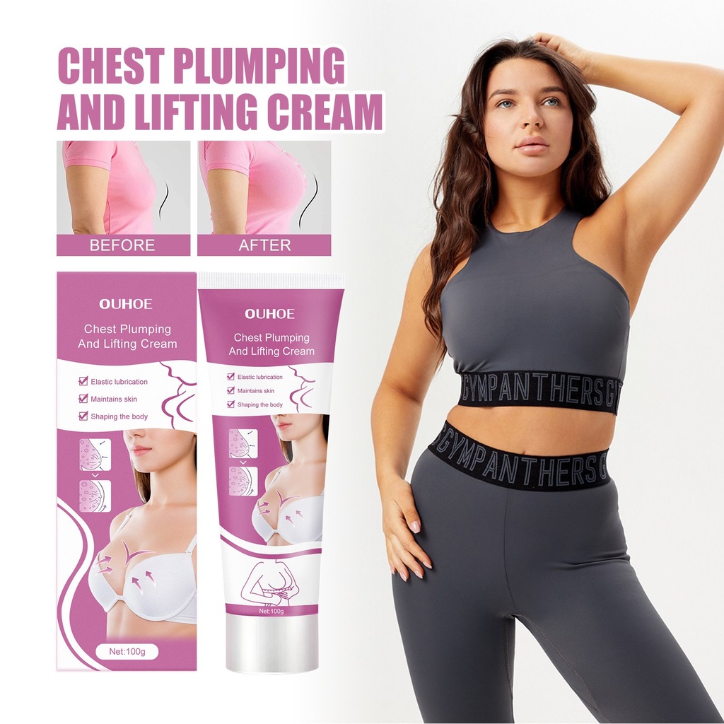 Kem chăm sóc ngực OUHOE Kem massage nâng ngực, dưỡng ẩm và làm đầy ngực.