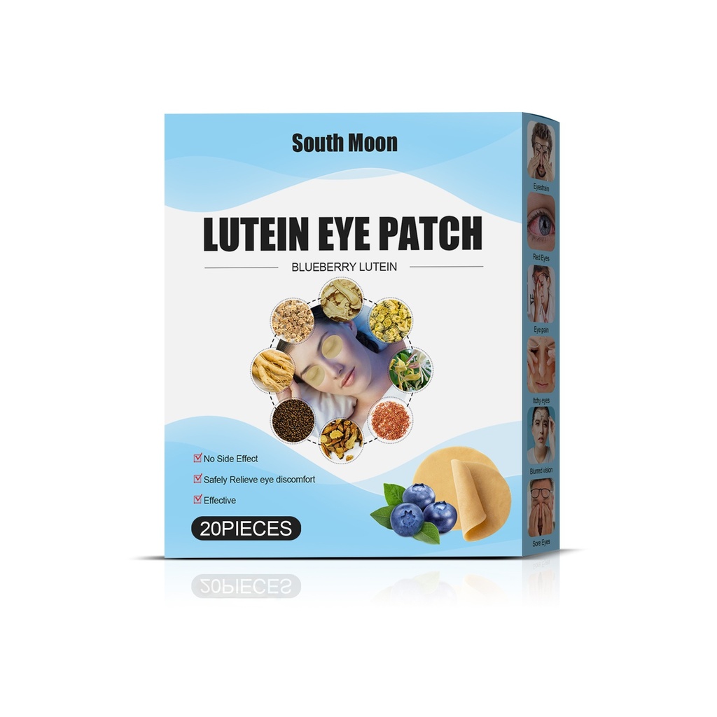 Miếng dán chăm sóc mắt Lutein việt quất South Moon - Chăm sóc mắt khô - Miếng dán chườm lạnh không dệt