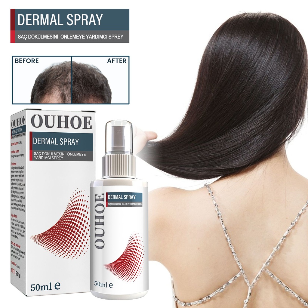 Xịt tinh chất tóc OUHOE, ngăn ngừa rụng tóc, sửa chữa tóc khô và xoăn, cung cấp độ ẩm và giữ cho tóc dày.