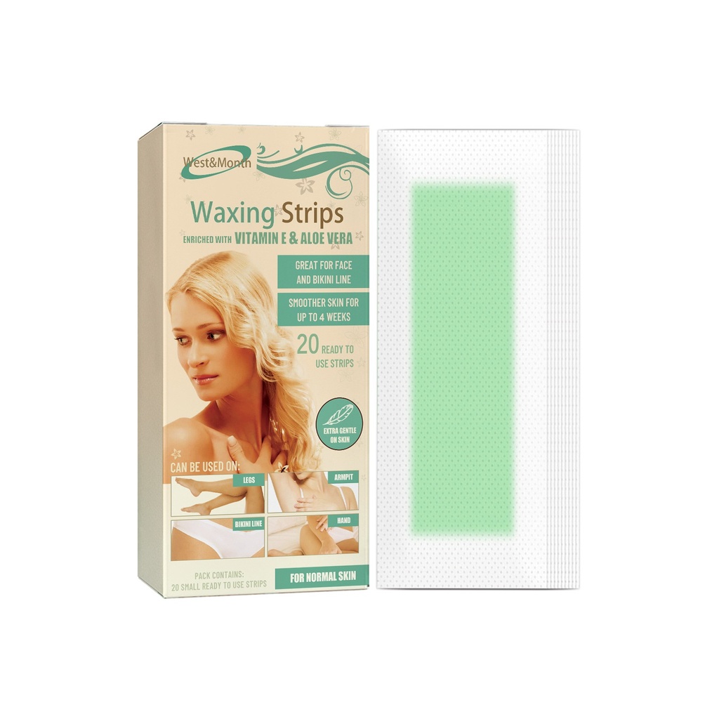 West&Month Băng Giấy Tẩy Lông Nhanh Nhẹ, Không Đen Tàn Cặn Giấy Tẩy Lông