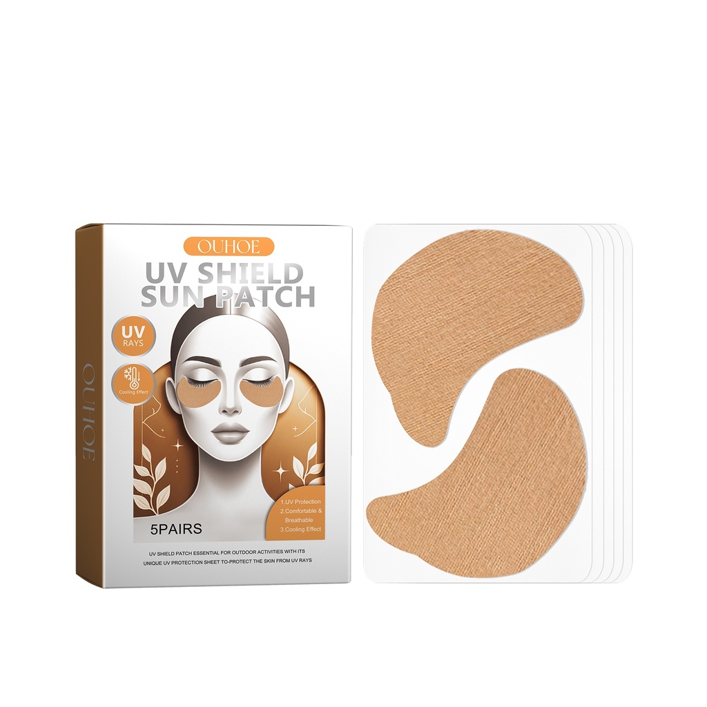 OUHOE Miếng Dán Che Nắng UV, Bảo Vệ Da UV Khi Chạy Bộ, Thể Thao Ngoài Trời, Miếng Dán Bảo Vệ Mắt