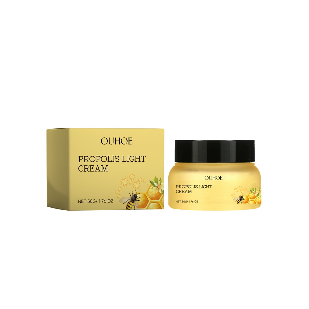 Kem Dưỡng Ẩm OUHOE Propolis, Tăng Cường Độ Bóng Mượt, Dành Cho Da Mặt Nhẹ Nếp Nhăn, Cung Cấp Độ Ẩm