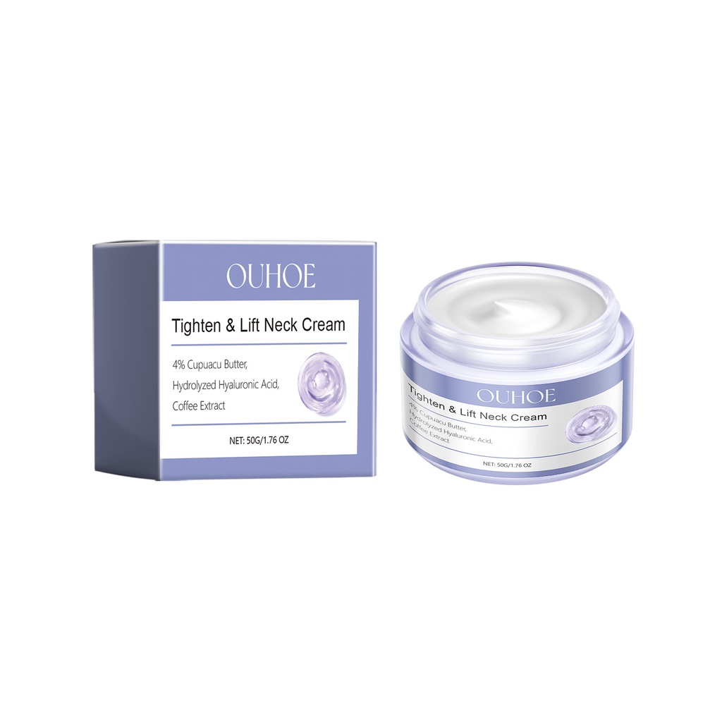 Kem định hình cổ Ouhoe, nuôi dưỡng nhẹ nhàng nếp nhăn, cải thiện độ đàn hồi của da, ẩm và dưỡng ẩm kem sửa chữa cổ
