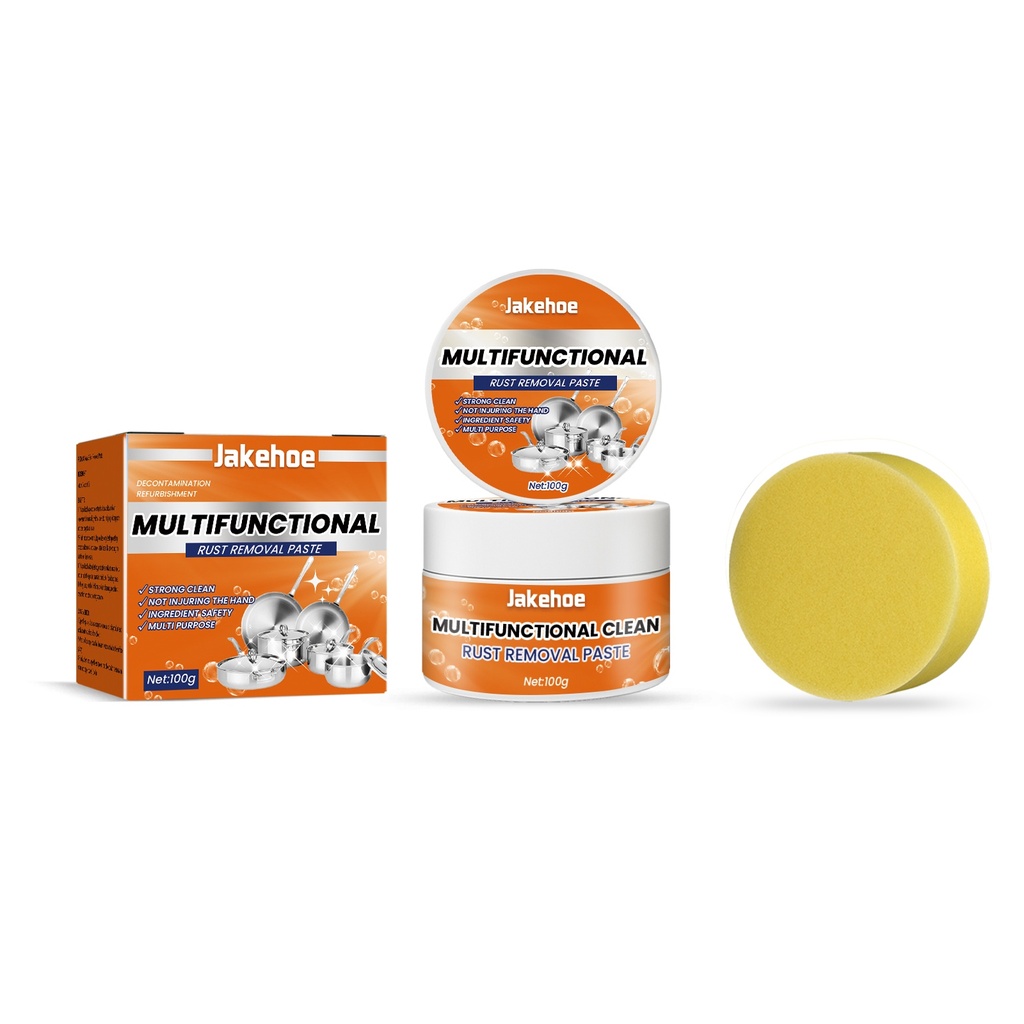 Kem làm sạch bằng thép không gỉ Jakehoe, làm sạch tường bếp để loại bỏ các vết bẩn cứng đầu và loại bỏ lớp bẩn đen dưới đáy chảo