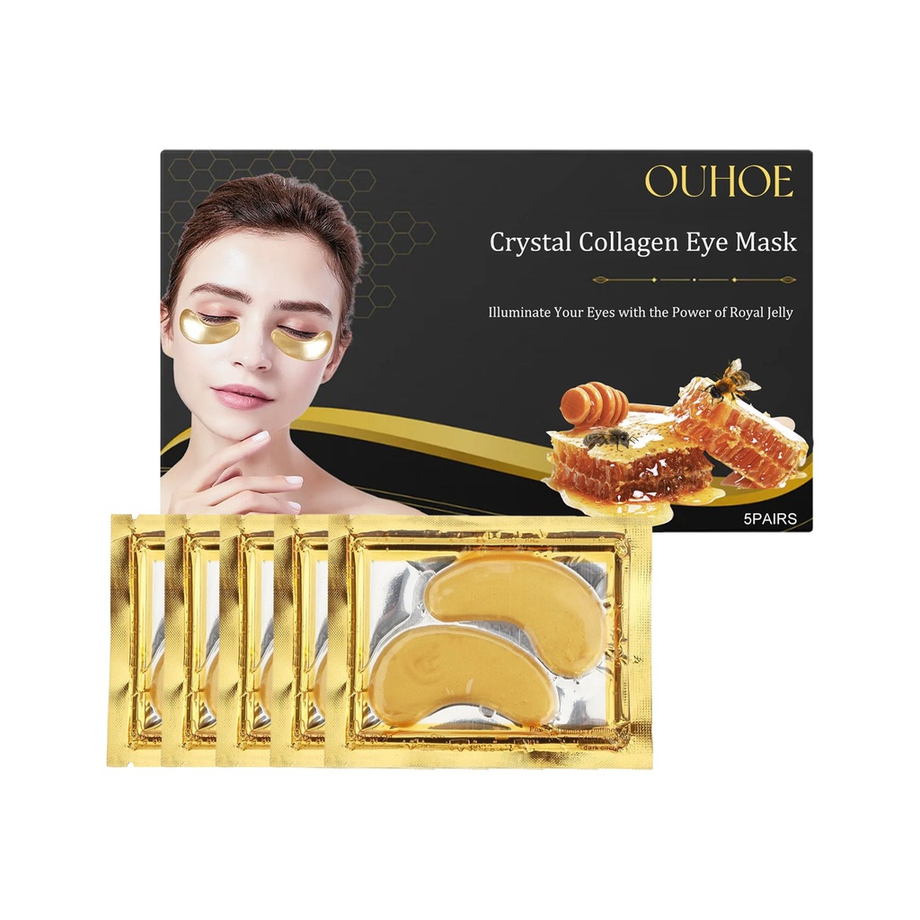 OUHOE Mặt Nạ Mắt Collagen Crystal Giúp Cấp Ẩm Dịu Làm Da Xung Quanh Đường Mắt Mặt Nạ Collagen Mắt