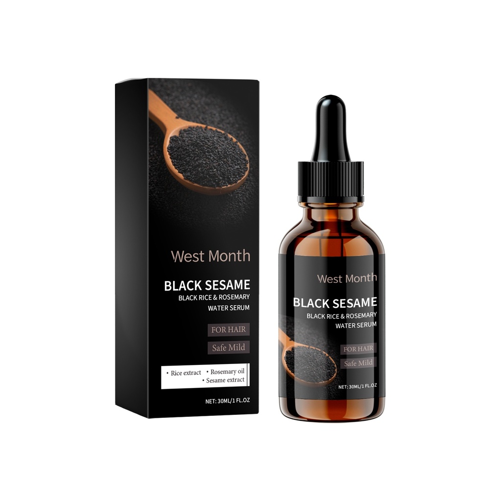 Essence chăm sóc tóc mè đen West&Month, cung cấp dinh dưỡng cho tóc, cải thiện tóc khô và chẻ ngọn