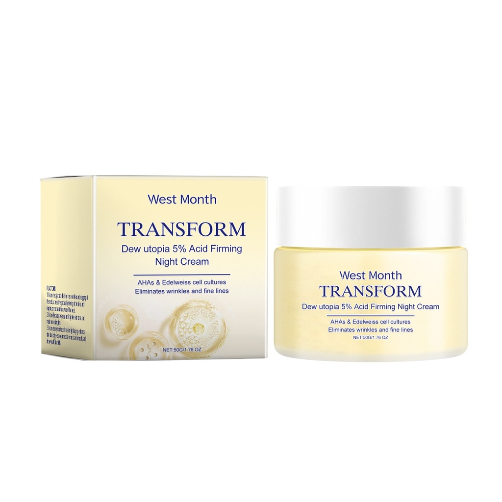 Kem Dưỡng Da Làm Chắc West&Month, Cung Cấp Ẩm, Loại Bỏ Nếp Nhăn Và Cải Thiện Độ Co Giãn, Mịn Màng Và Độ Mịn Của Da Mặt