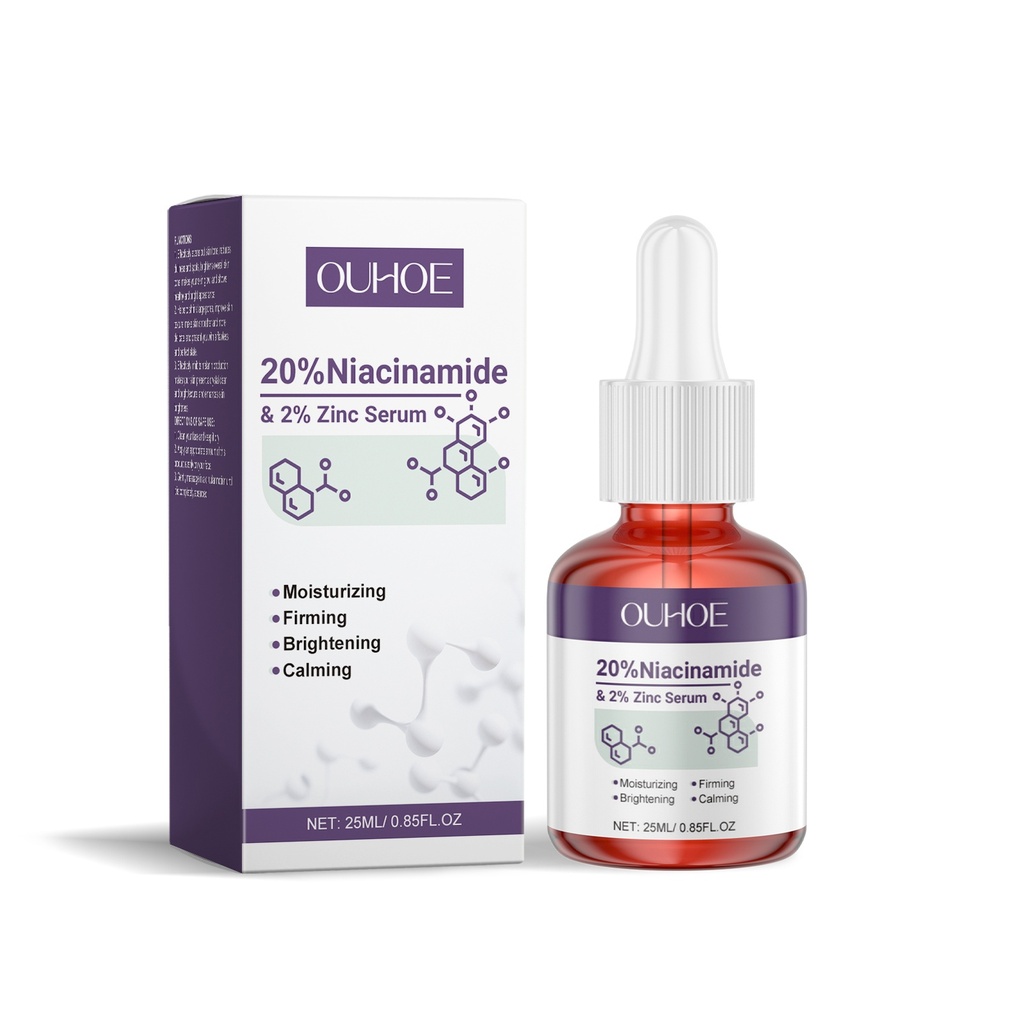 Serum làm săn chắc và ngừa mụn Niacinamide OUHOE, cấp ẩm nhẹ nhàng và làm sáng da mặt có mụn