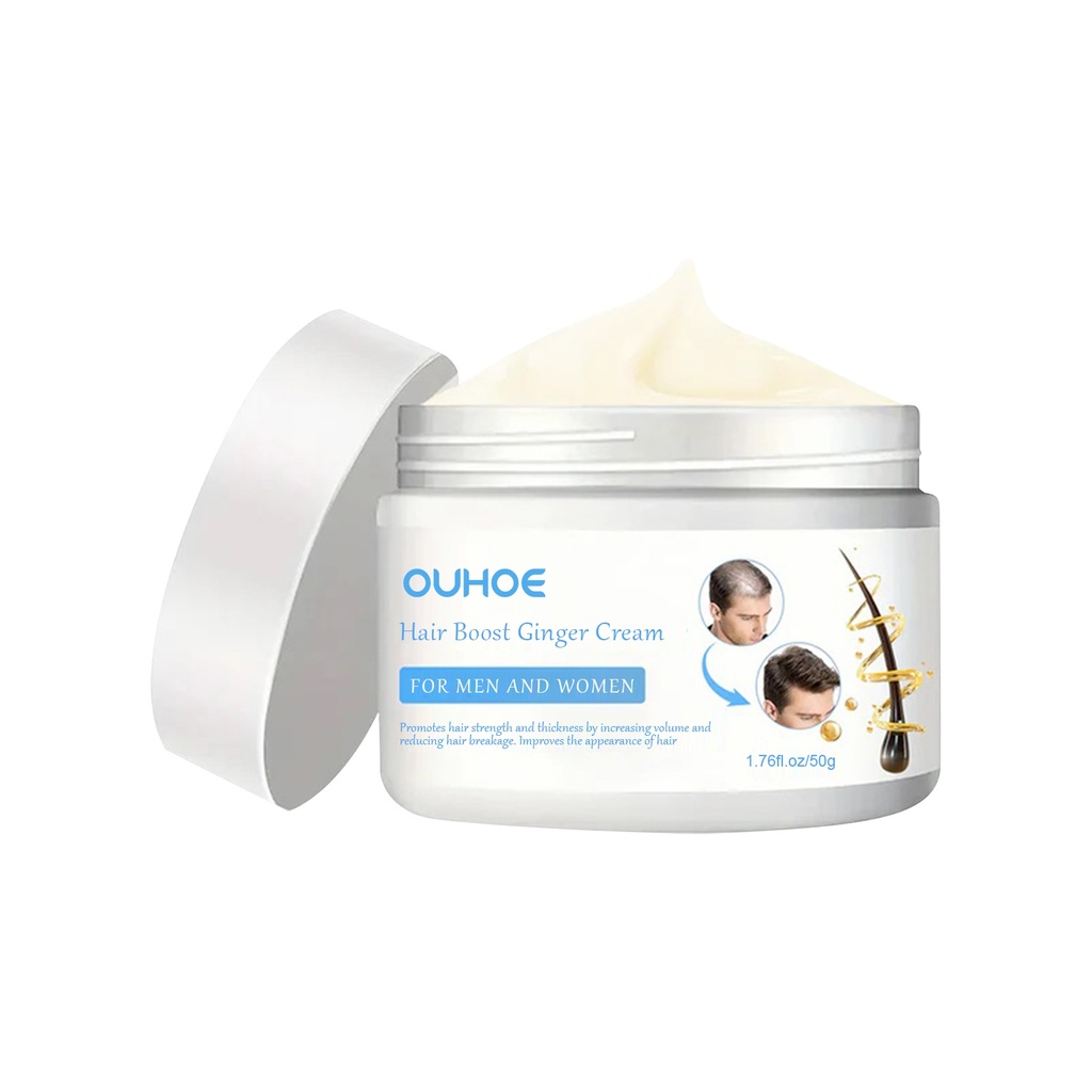 OUHOE Kem Tóc Gừng Massage Da Đầu, Dưỡng Rễ, Làm Mềm, Tăng Cường và Làm Dày Tóc
