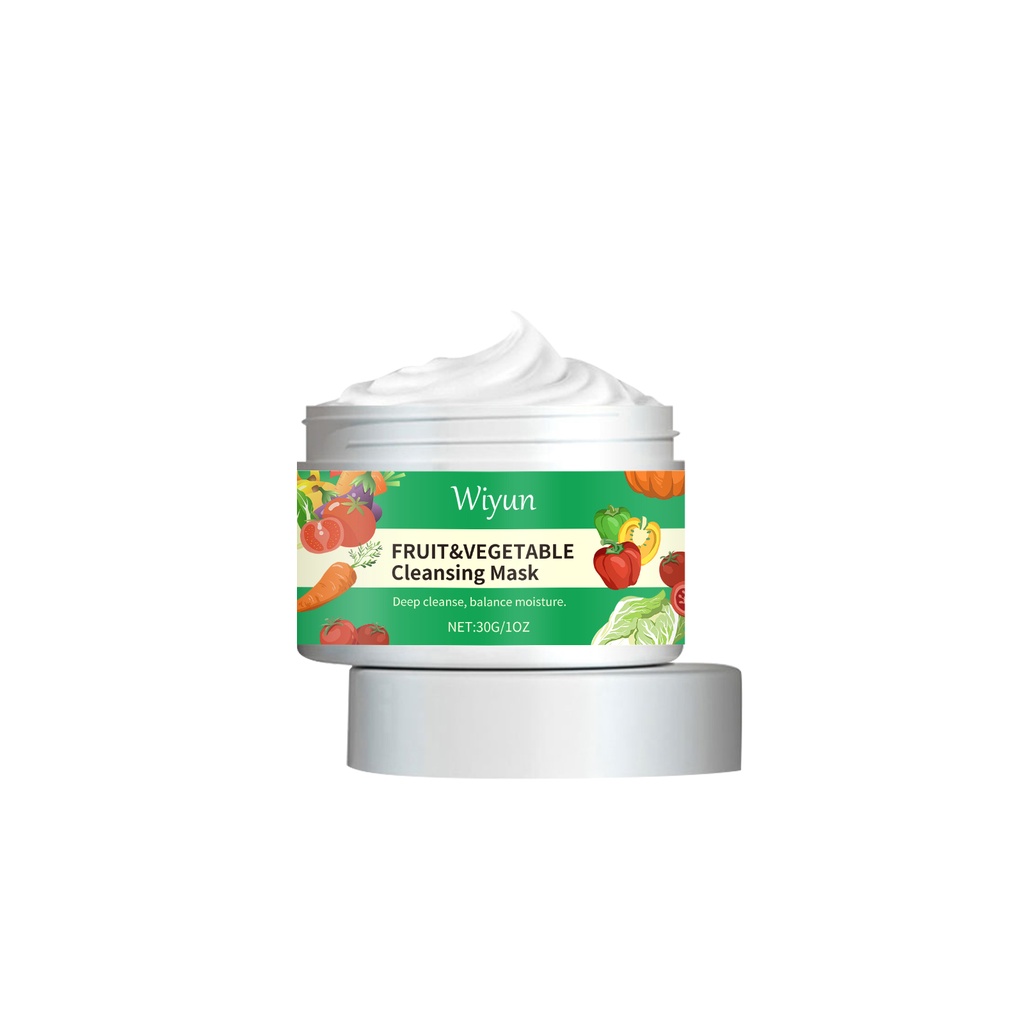 Mặt nạ tẩy rửa trái cây Wiyun Làm sạch nhẹ nhàng da, dưỡng ẩm lỗ chân lông tinh tế và mặt nạ dưỡng sáng da