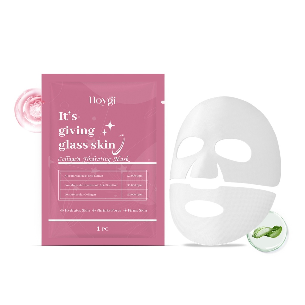 Mặt nạ dưỡng ẩm collagen sâu Hoygi (túi) Mặt nạ tinh chất cấp ẩm nhẹ nhàng, làm mềm và cung cấp độ ẩm cho làn da mặt