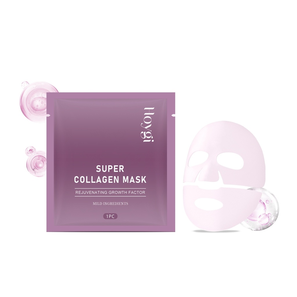 Mặt nạ dưỡng ẩm collagen Hoygi (Túi) Cải thiện nếp nhăn, Làm sáng, Cung cấp độ ẩm, Se khít và Sửa chữa da lỗ chân lông