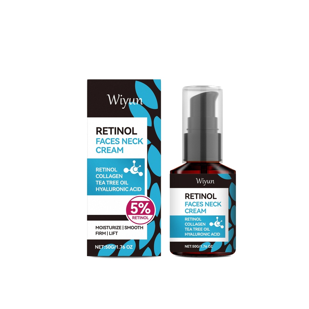 Kem dưỡng da mặt và cổ Wiyun Retinol cấp ẩm, bôi trơn, làm săn chắc, nuôi dưỡng và cải thiện tình trạng da