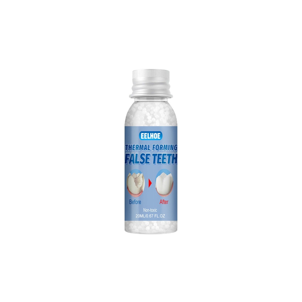 EELHOE Keo Nha Khoa Dẻo (20ml) Dùng Cho Trang Điểm Điện Ảnh, Sửa Đổi Răng Giả, Lấp Đầy Răng Tạm Thời, Keo Nha Khoa Để Lấp Các Lỗ Hổng Và Khoảng Cách Giữa Các Răng