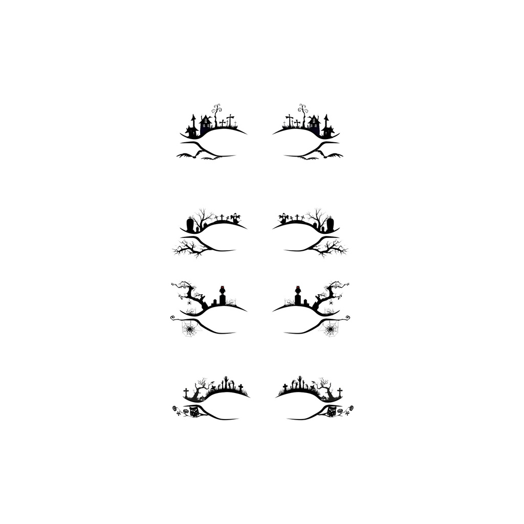 EELHOE Bút eyeliner Halloween đáng sợ, Bộ trang điểm tiệc thời trang cao cấp, Bút eyeliner Bat Spider trang trí