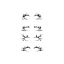 EELHOE Bút eyeliner Halloween đáng sợ, Bộ trang điểm tiệc thời trang cao cấp, Bút eyeliner Bat Spider trang trí