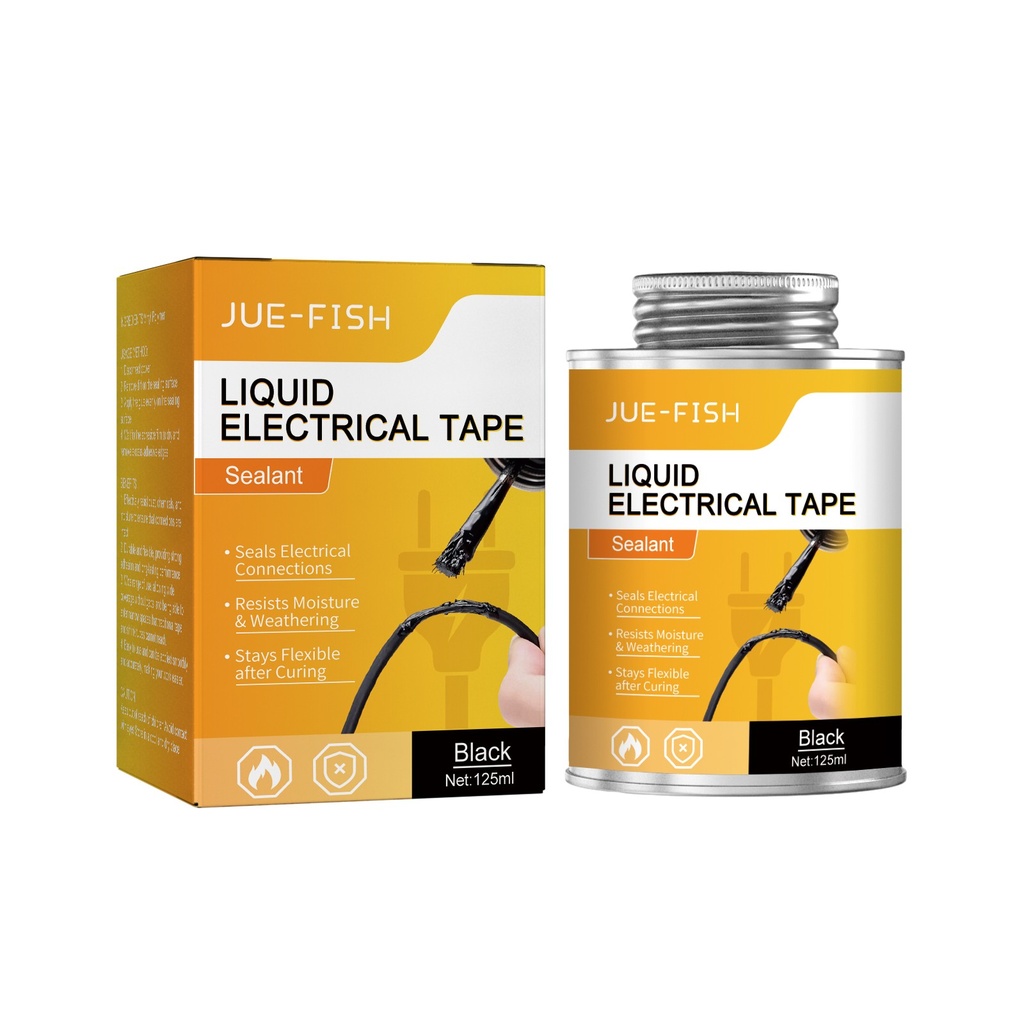 Băng keo điện Jue-Fish Liquid Electrical Tape, Chống nước Thay thế Ống thu nhiệt Băng keo điện cách điện Chống cháy
