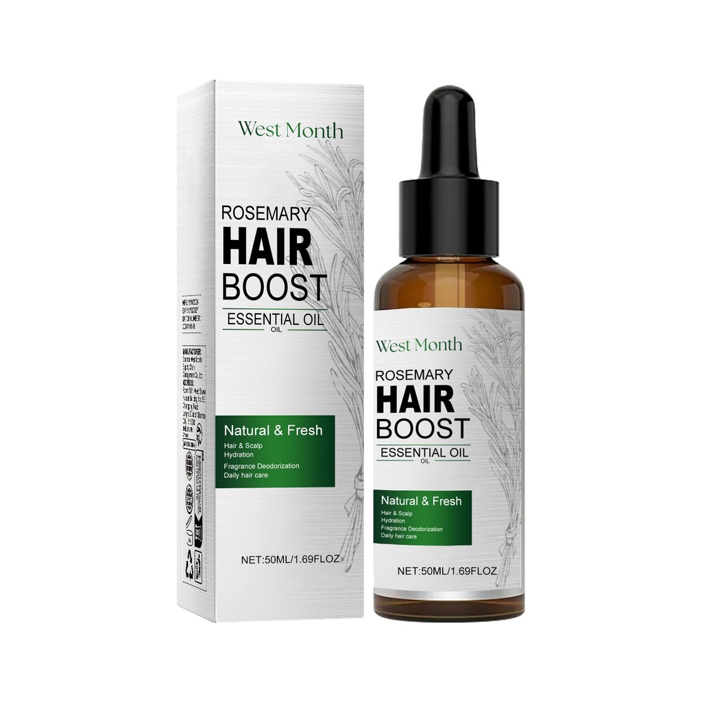 Dầu thiết yếu Rosemary West&Month cho chăm sóc tóc, phục hồi tóc khô, nuôi dưỡng, làm mượt và làm dày tóc