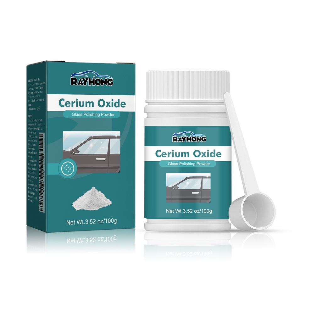 Bột đánh bóng kính Cerium Oxide Rayhong, Bột làm sạch tẩy xóa vết xước ô tô