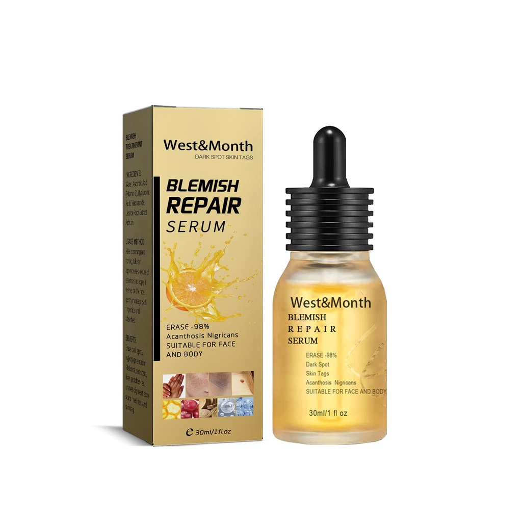 Serum điều trị khuyết điểm West&Month, làm trắng da, giảm nếp nhăn và đốm trên mặt