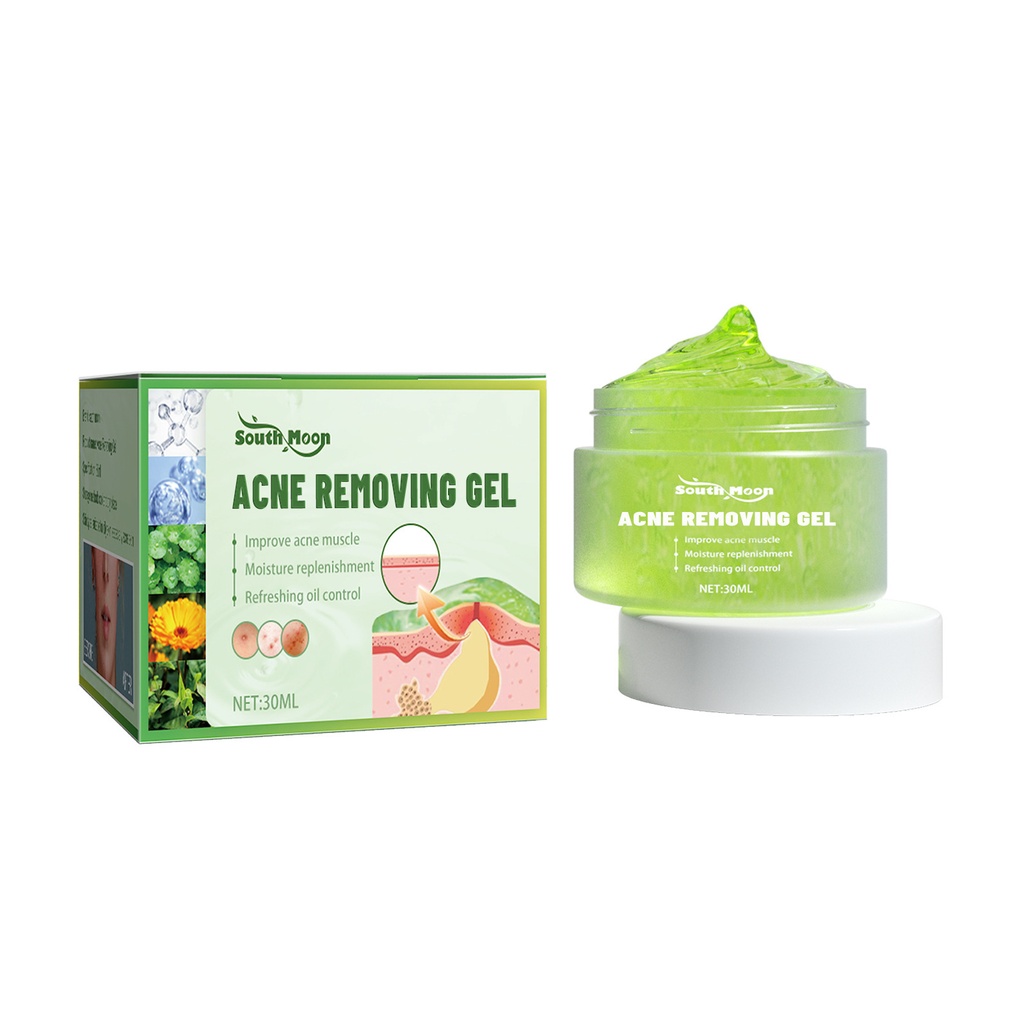 Gel trị mụn South Moon, làm giảm mụn một cách yên tĩnh, cải thiện vết thâm do mụn và làm sạch làn da sáng