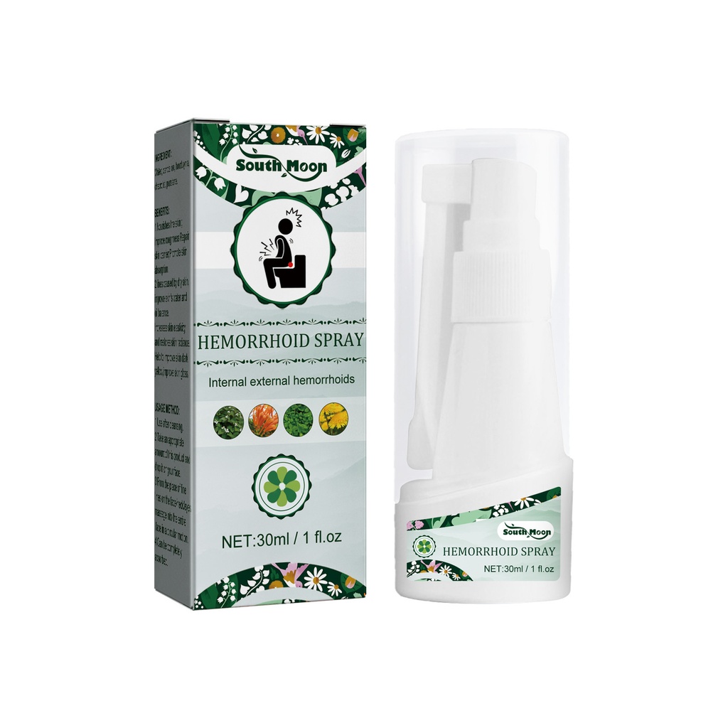 Xịt Trĩ South Moon, Giảm Sưng và Đau Trĩ, Điều Trị Ngoài Trời cho Hậu Môn Đau và Xịt Làm Dịu